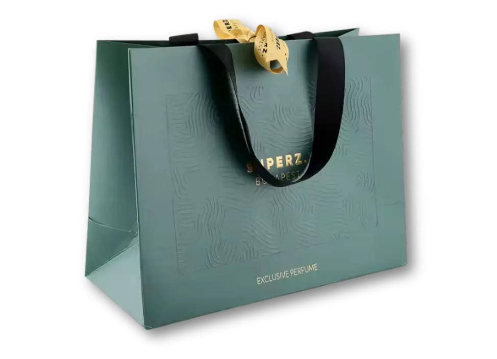 Özel Üretim Grogren Saplı Karton Poşet